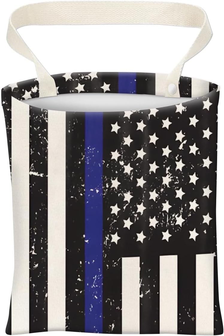 Car Trash Can, Cute Car Trash Bag, Hanging Car Organizer and Storage Bag, Trash Bin for Car Accessories, Vehicle, Travelling, Camping Cute Colorful Marine Animal