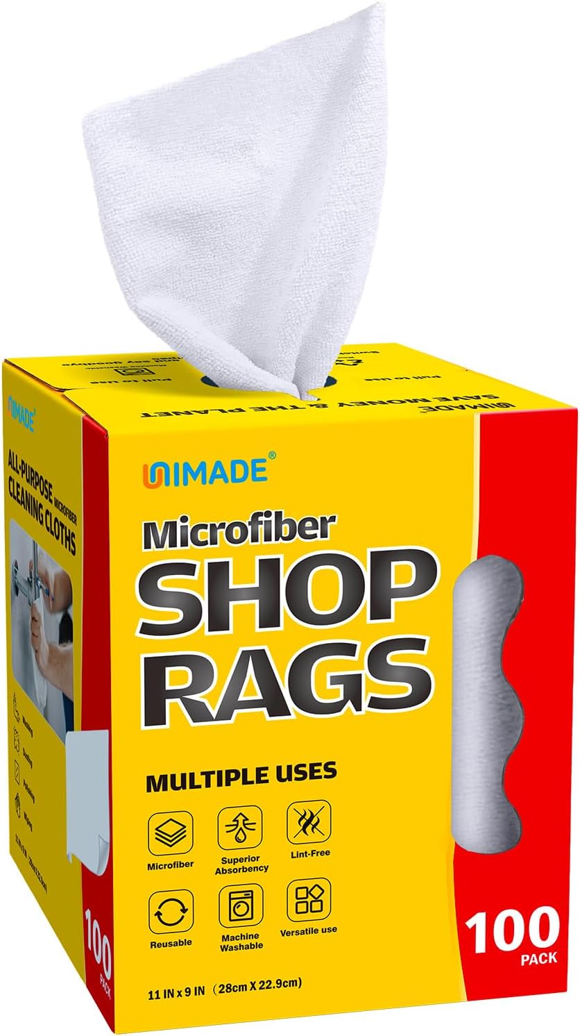 UNIMADE Microfiber Cleaning Cloth, 150 Pack Microfiber Towels for Cars