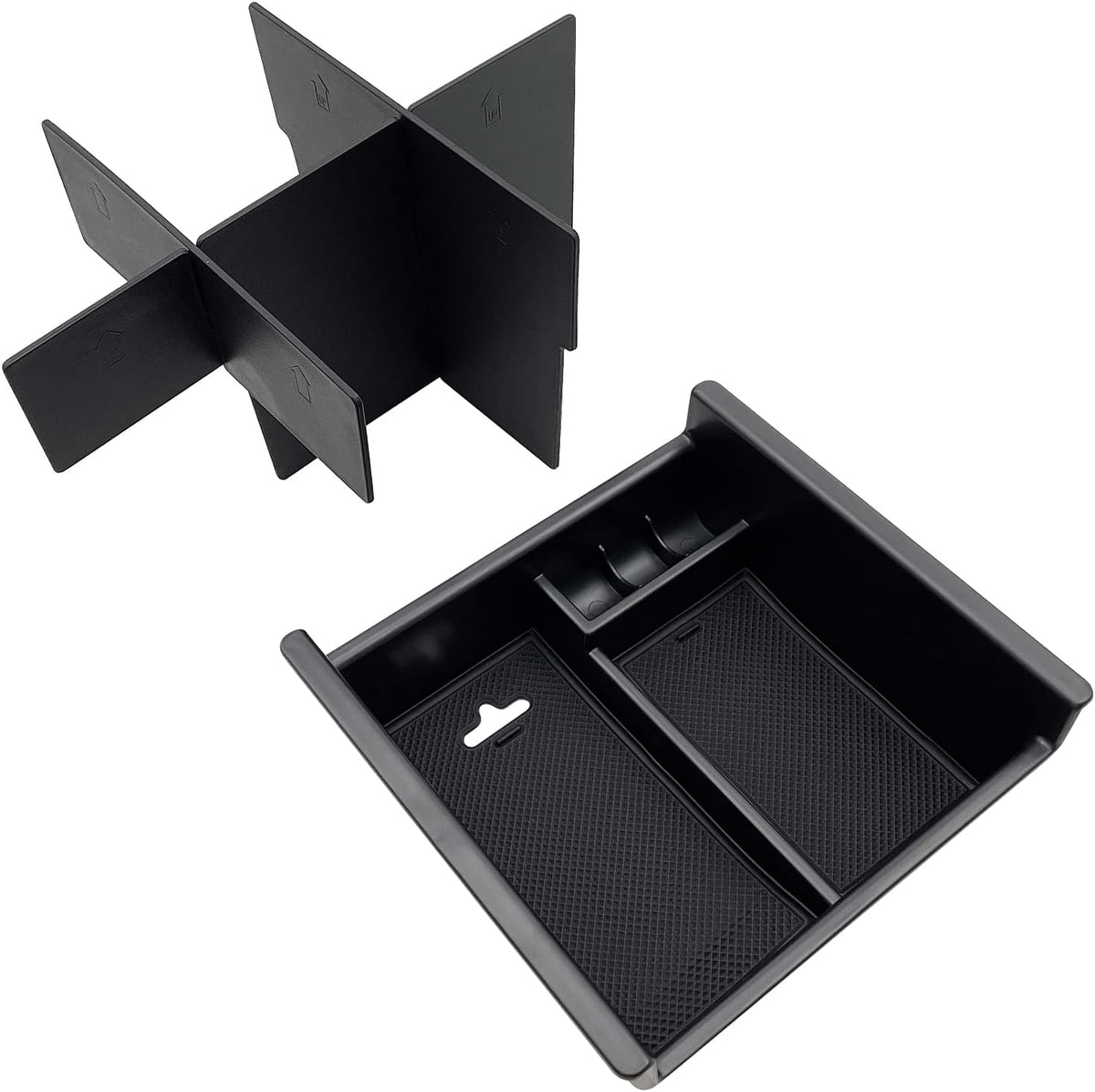 Compatible with Toyota 4Runner Accessories Center Console Tray Organizer Armrest Box Storage Fit for 4Runner 2010-2019 2020 2021 2022 2023 2024 (Console Organizer)