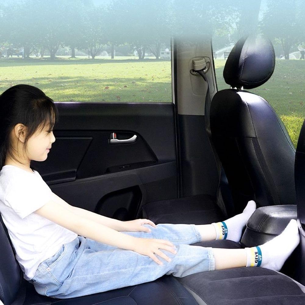Inflatable Car Air Mattress Back Seat Bed with Air Pump, Universal Back Seat Gap Filler Pad Extender for SUV Camping Sleeping Travel Rest