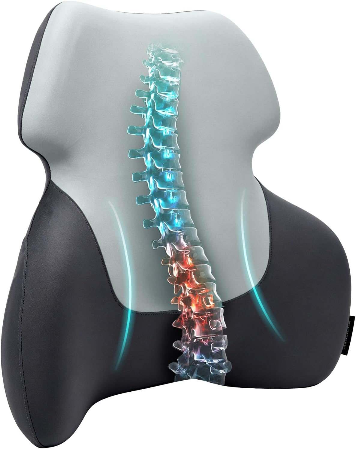 Season Guard Back Support Pillow, Lumbar Pain Relief Cushion for Office/Car