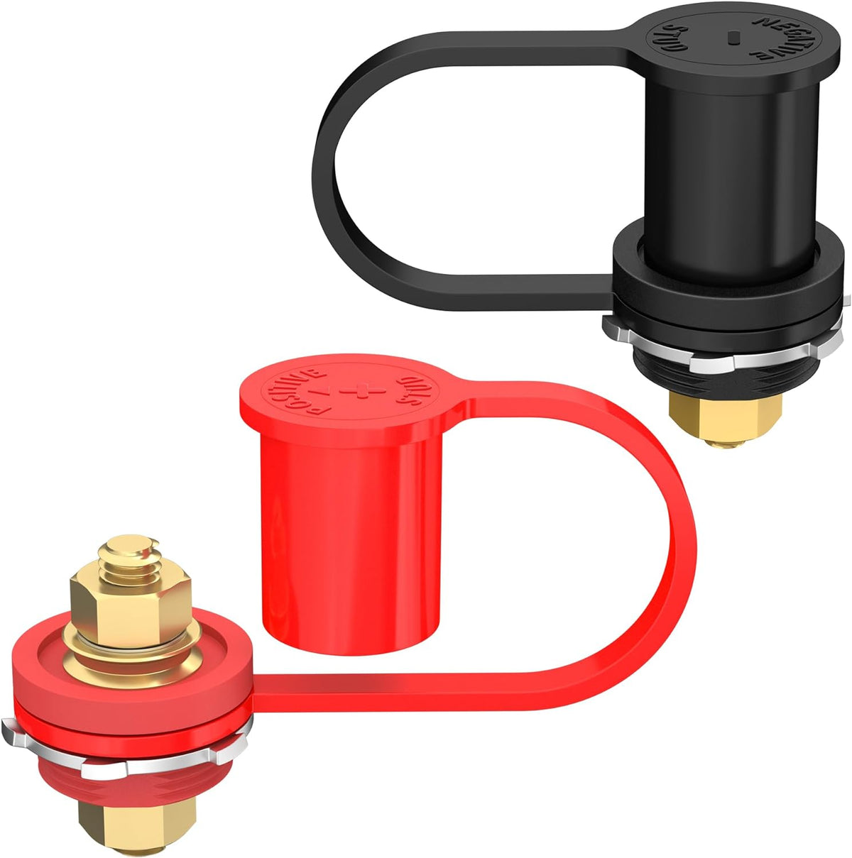 Joinfworld Remote Battery Terminals Heavy Duty Battery Relocation Kit with Bracket Cable Battery Remote Terminal Jumper Post for Car Can-Am X3 UTV ATV