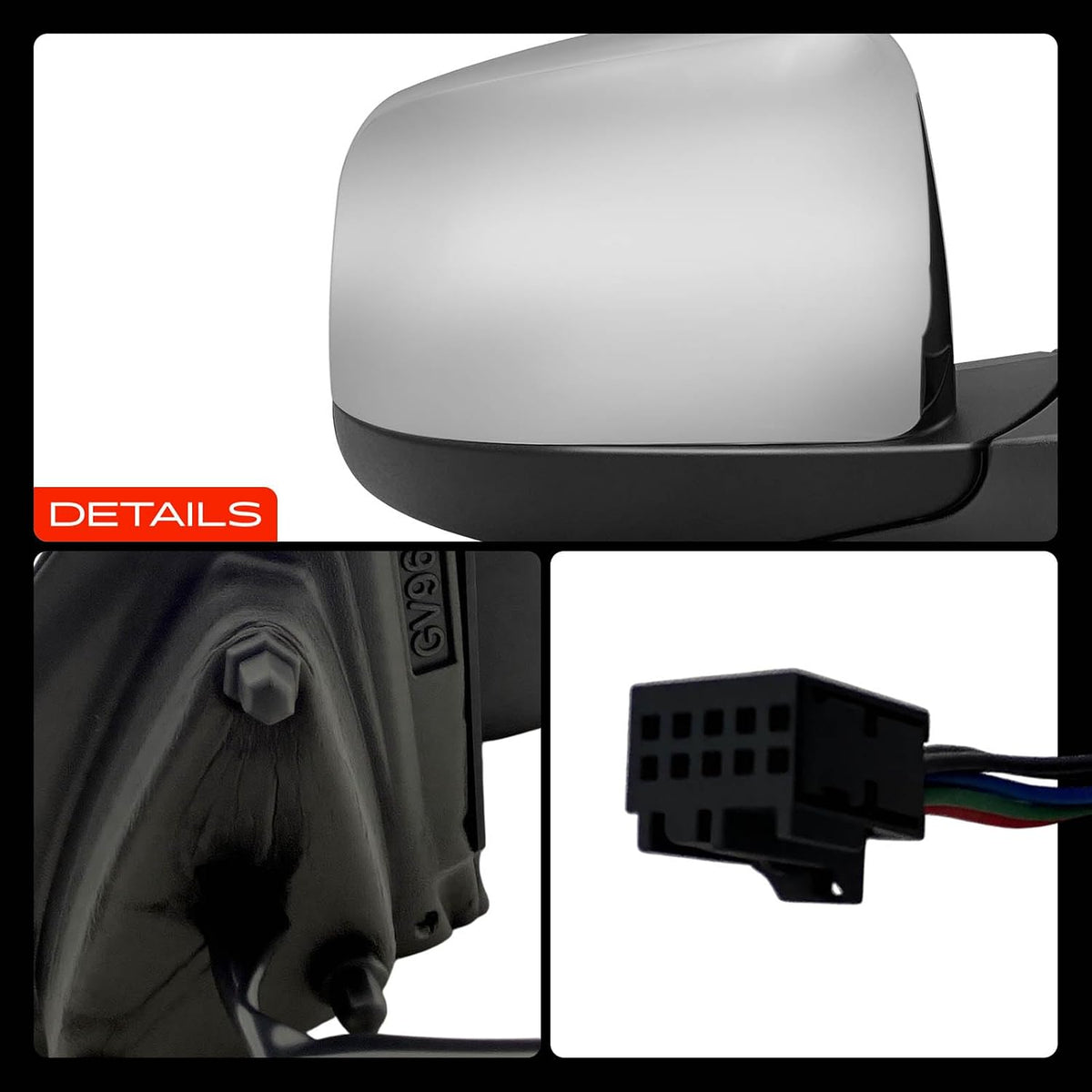 A-Premium Passenger Side Power Door Mirror Compatible with Dodge