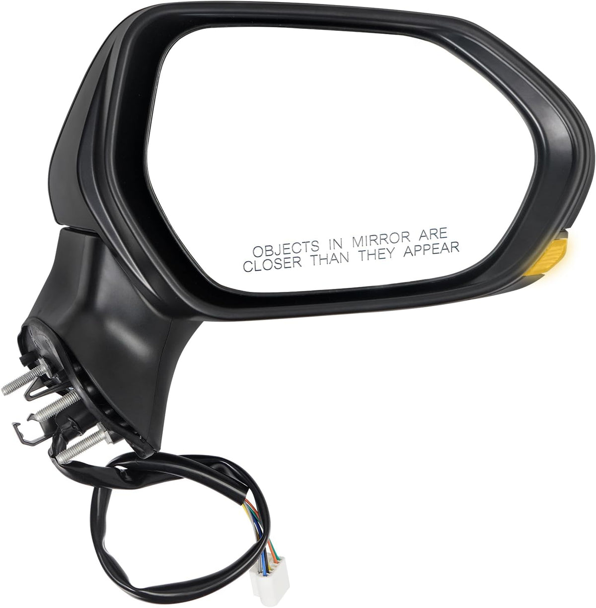 Passenger Side Mirror Assembly Compatible with Toyota Camry 2018-2026 Heated with Blind Spot Monitor, Turn Signal, Power Adjustable Glass Replace 8791006840 8791033C30 Black (7Pin Right)