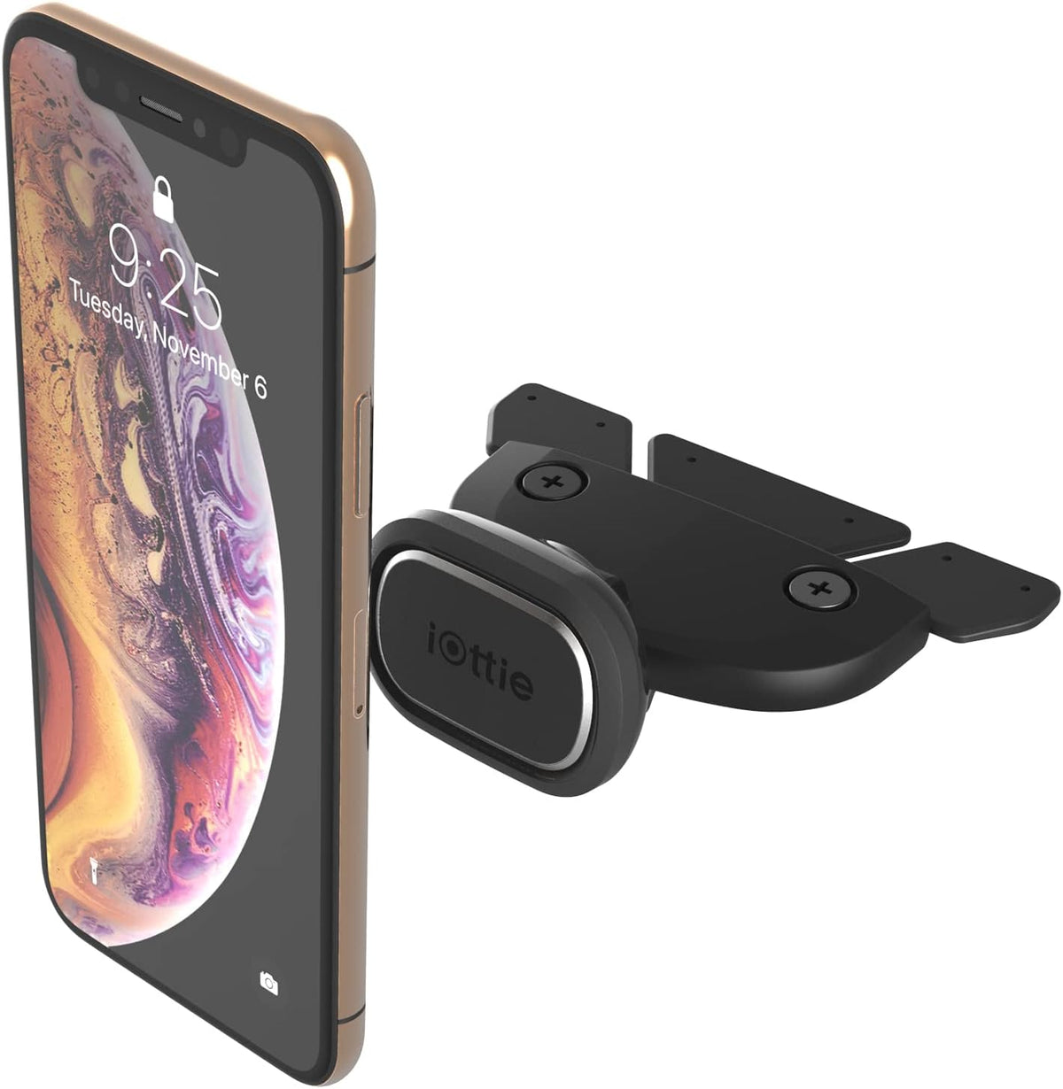 iOttie iTap 3 Magnetic Dash & Windshield Car Mount, Phone Holder with Suction Cup, Includes Magnetic Ring Adapter, Compatible with iPhone 12-17, Samsung Galaxy, Google Pixel, and MagSafe Phones