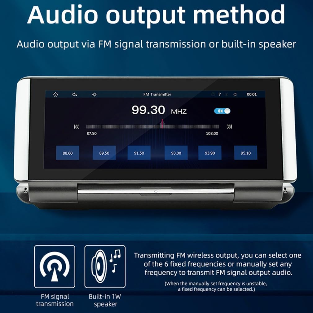 Folding Screen Portable car MP5 Wireless CarPlay Android Auto Mirrorlink 7 inche HD Multimedia Player Reversing Camera 5.0 BT chip FM Transmitter, B5370