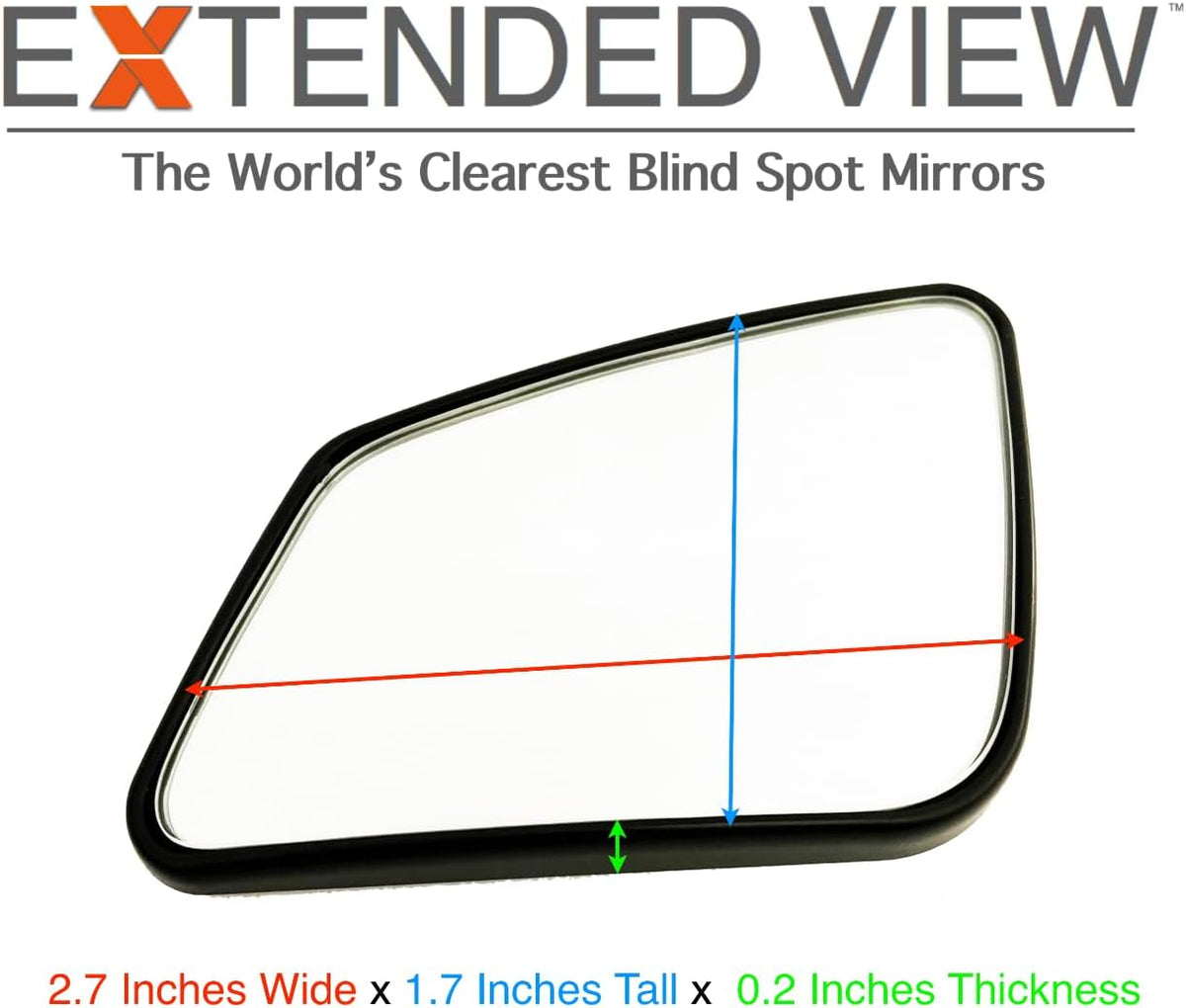NXTGEN Custom Blind Spot Mirrors - Compatible with 2020-Present Toyota Supra MKV With Blind Spot Monitoring - Extended View - 2 Piece Set (Left & Right)