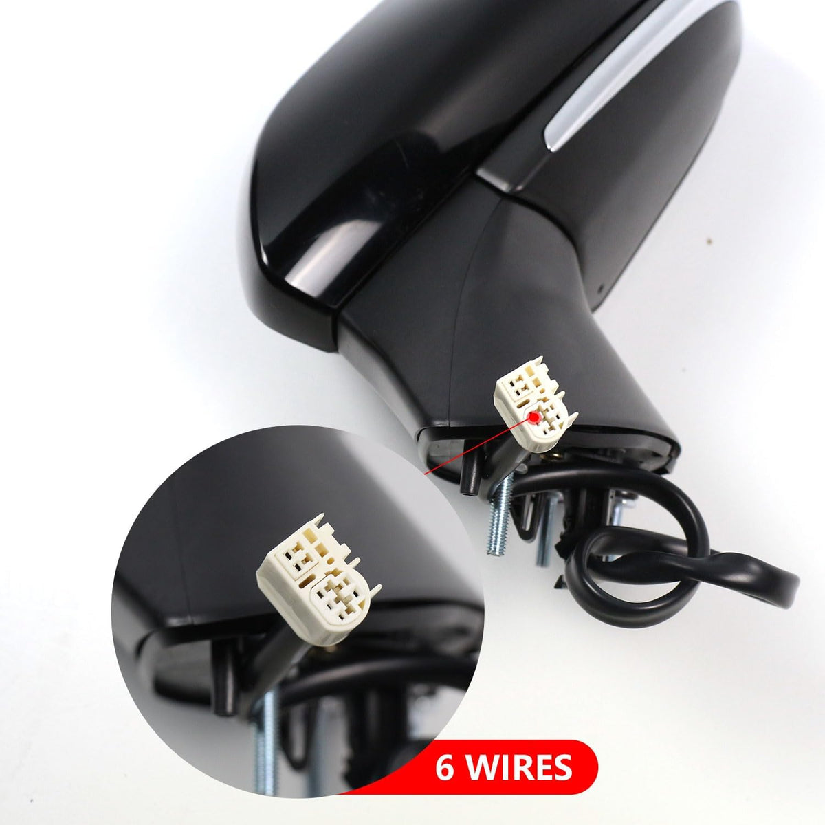 for Toyota Camry Side Mirror Assembly Passenger Side 2024 2018 2019 2020 2021 2022 2023 2024 | Power | Heated | Turn Signal | (POWER+LAMP+HEAT, Passenger Side(RH)) Replaces TO1321367
