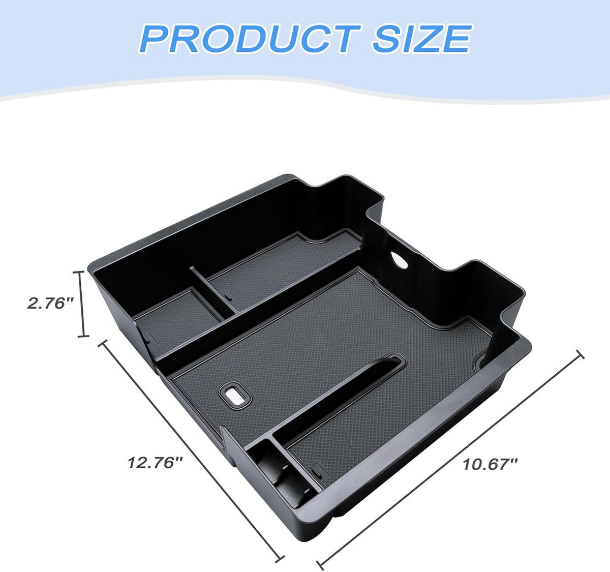 Center Console Tray Compatible with 2019-2023 Chevy Silverado/GMC Sierra
