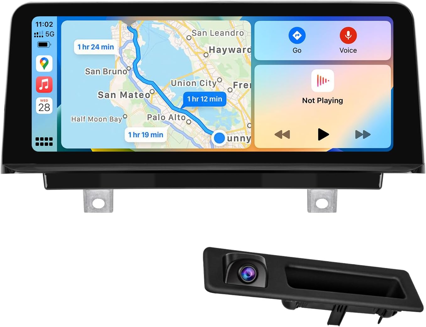 PEMP Linux Screen for BMW 2012-2017 F30 F31 F32 F33 F34 F35 F20 F21 F22 ID4 NBT CIC, Support iOS 26 Wired and Wireless CarPlay Retrofit Android Auto 328i 320i Accessories Radio