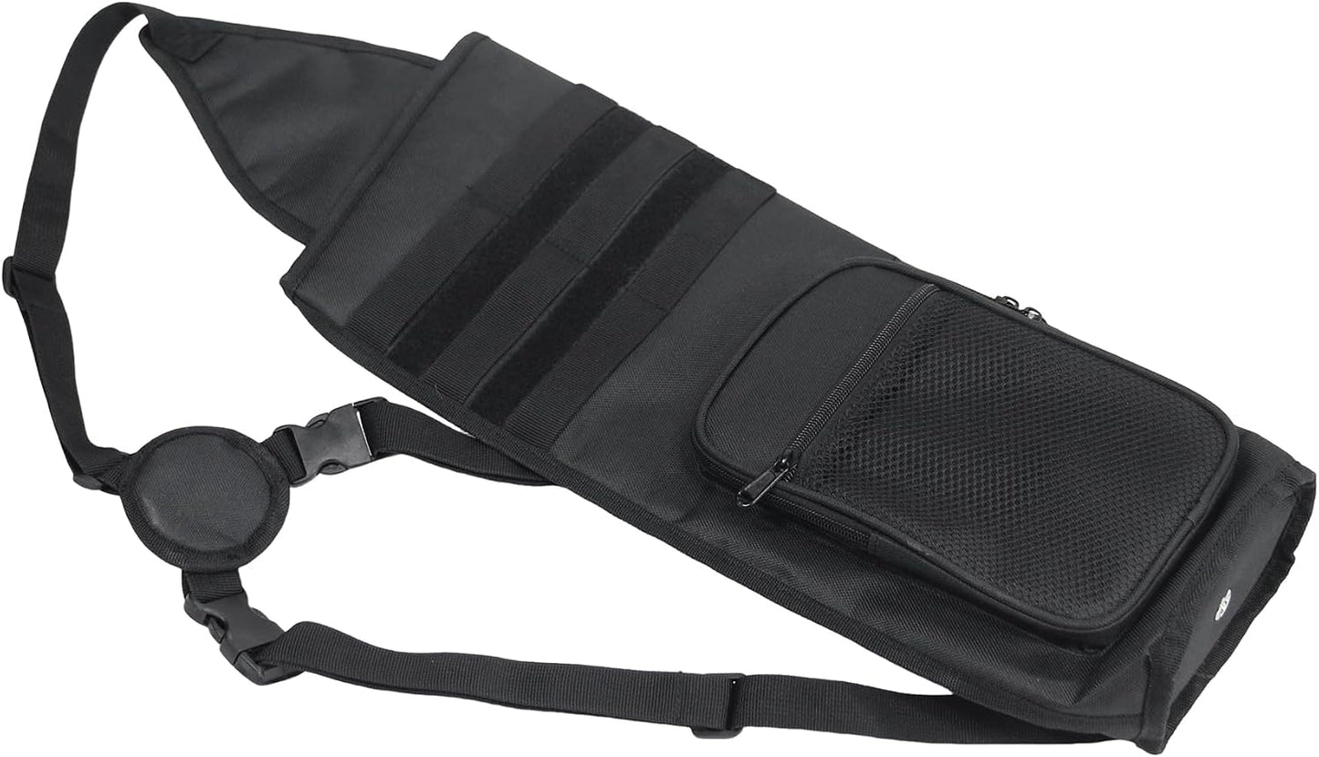 Lightweight Back Arrow Quiver, Holds 22-28 Arrows, Molle System, Adjustable 3-Point Carry, Ideal for Target Practice & Training (Left/Right Hand)