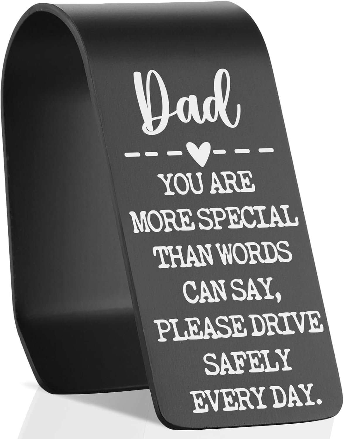Stepdad Gift Car Visor Clip Safe Driving Reminder, You are More Special Than Words Can Say, Birthday from Family, Inspirational Car Accessory YZY14