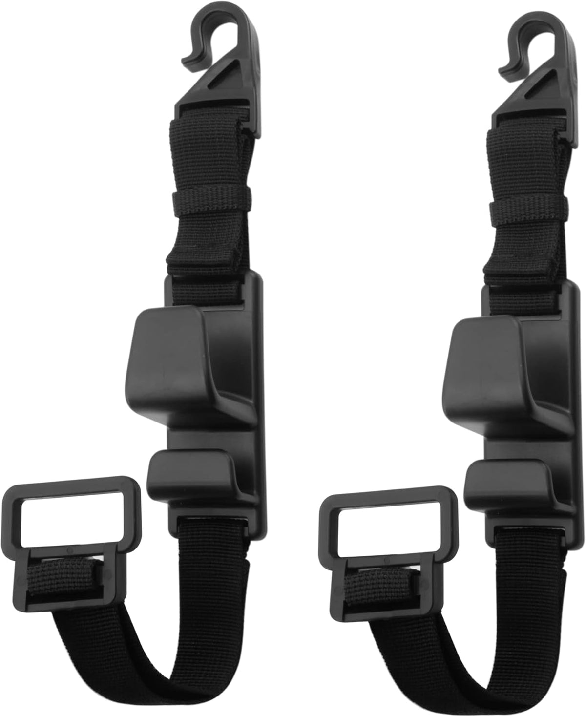 4-Pack Headrest Hooks for Car Universal Interior Auto Vehicle Back Front Seat Hanger Holder Organizer for Handbags Purses Coats and Grocery Bags
