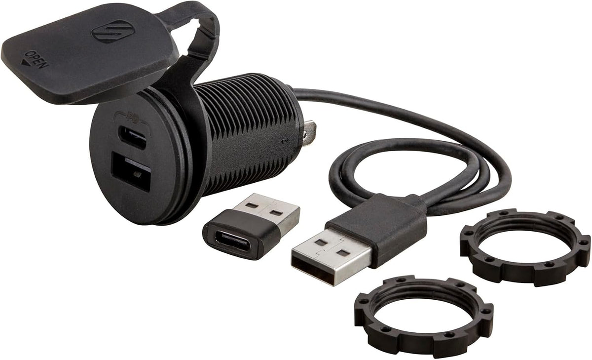 Scosche PowerVolt Dash Port 27W USB-C Car Charger with Data Pass-Through