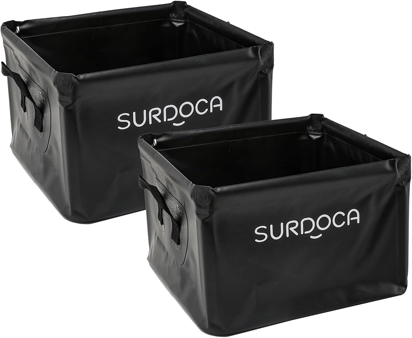 SURDOCA Fully Waterproof Car Trunk Organizer, Foldable Truck Organizer, Multifunctional Collapsible Car Storage Bag, Anti-Mud Trunk Storage Organizer 18 Liters