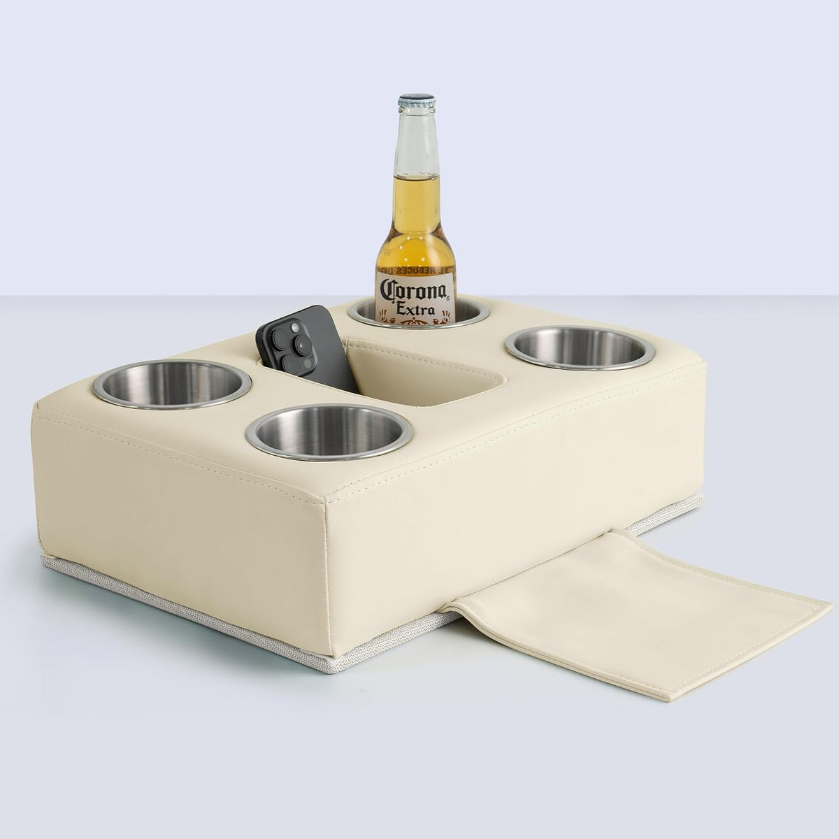 Pontoon Cup Holder,Boat Seat Cup Drink Holder(White&Gray)