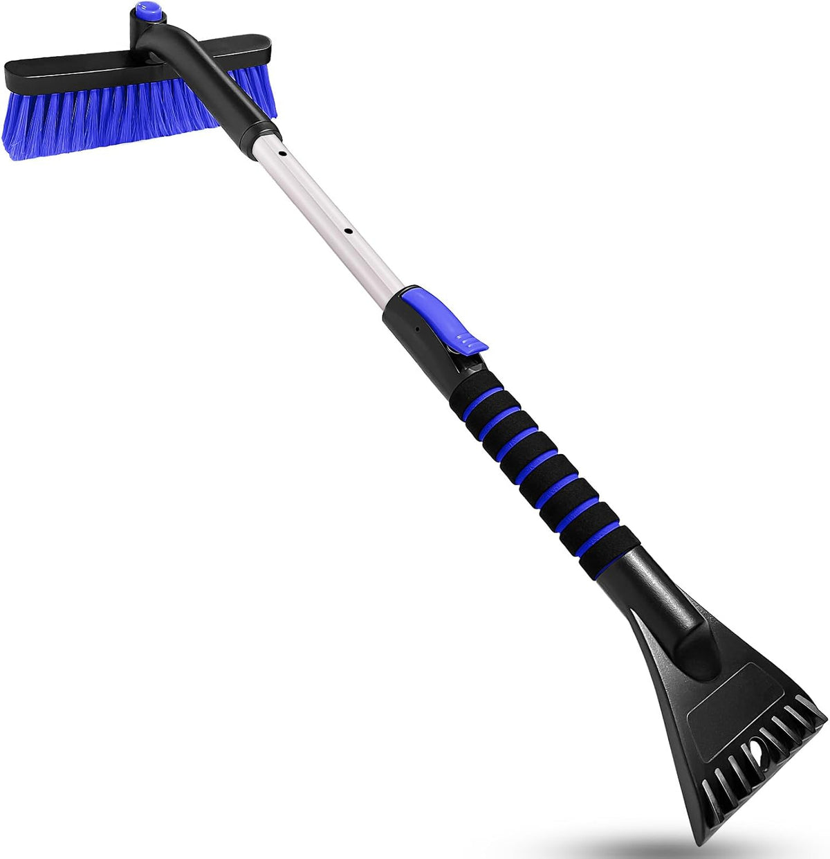 SEAAES 44 Inch SUV Ice Scraper and Snow Brush for Car Windshield - Blue