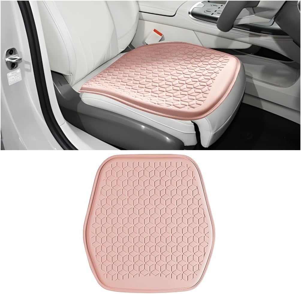 Zpana Gel Car Seat Cushion, Non-Slip & Comfortable Automotive Chair Protector Pad for Driving, Breathable Vehicle Interior Mat Cover Accessories, Universal for SUV Sedan Truck (Black)