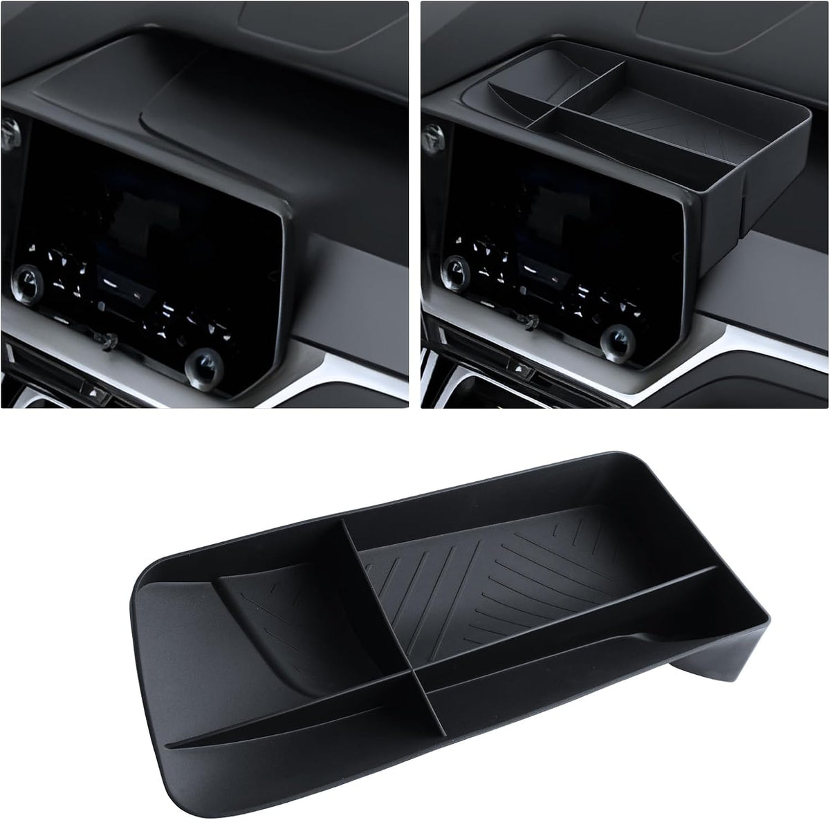 For 2PCS Double Layer Center Console Armrest Organizer ABS Materials Compatible with 2024-2026 L exus TX350/TX350h/TX450h+/TX500h