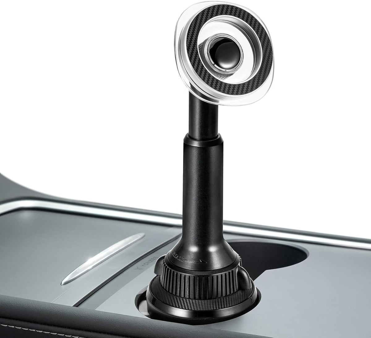 OQTIQ Phone Cup Holder for Car Mount for MagSafe, Quick Extension Long Arm