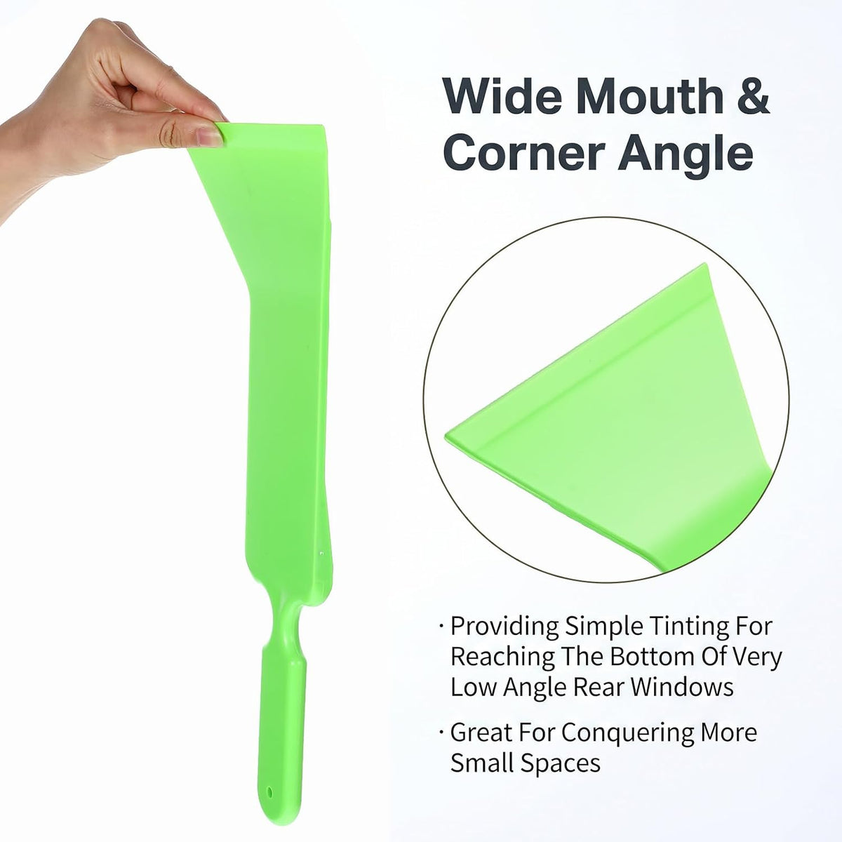 3 Pcs Window Tint Tools Kit, Long Handle Bulldozer Tint Squeegee, Scrubber Paddle Squeegee, Plastic Scraper Window Tinting Tools for Car Front Windows Rear Glass Cleaning,Tinting Film Installation