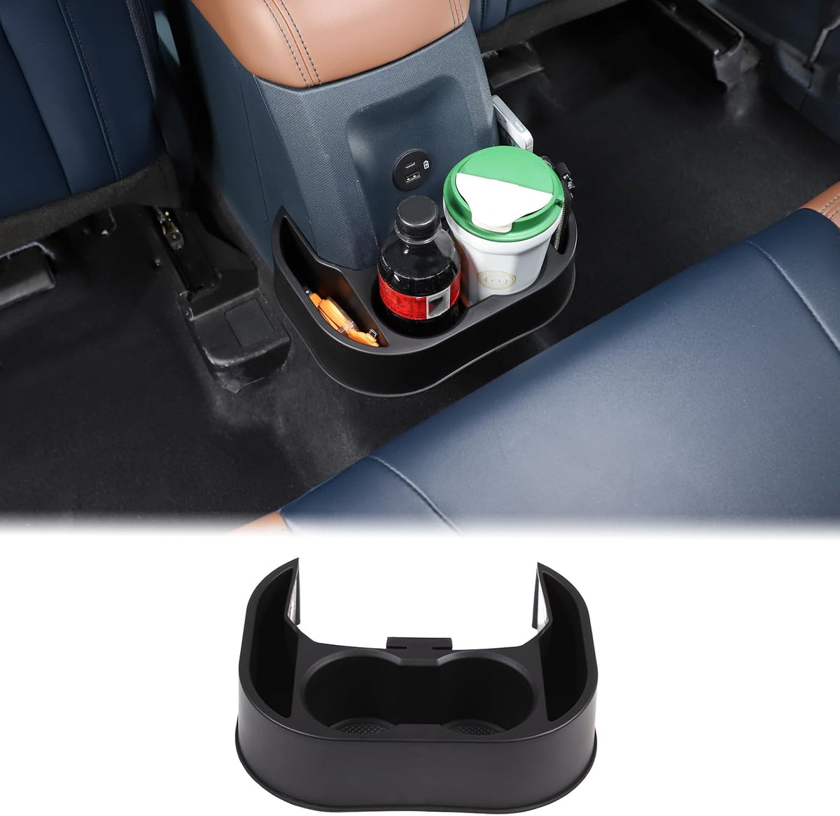 Car Rear Cup Holder Expander Organizer Tray Fit for Ford Maverick 2022-2026