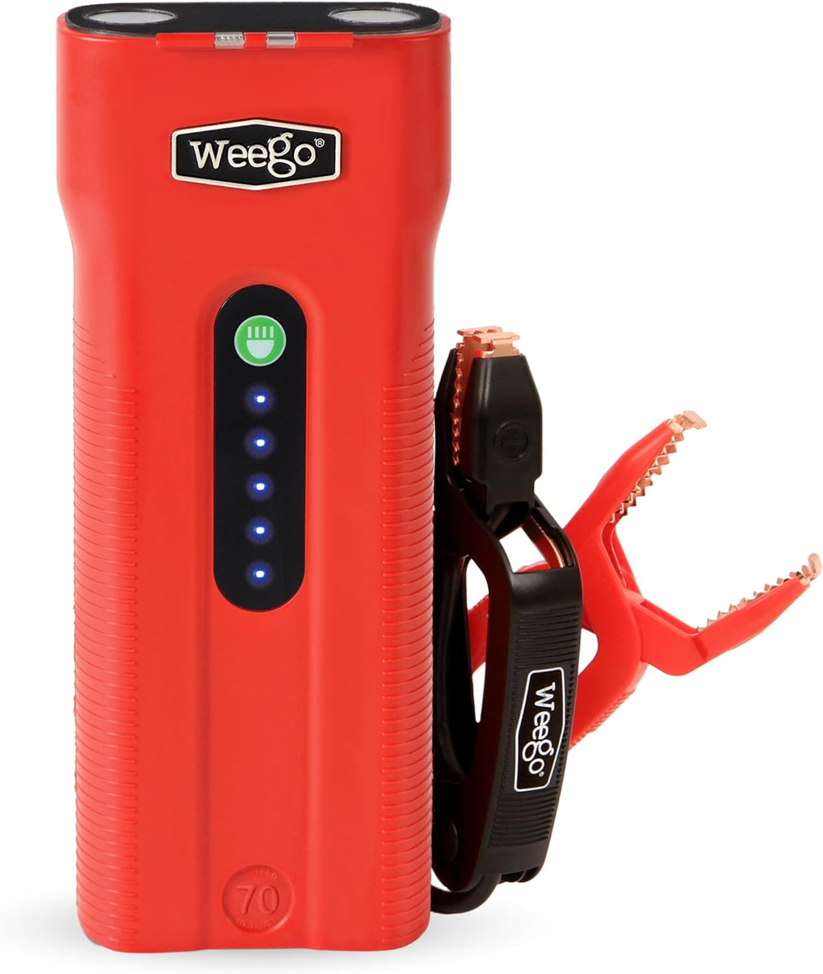Weego 44s: 2100A Self-Use 12V Lithium Car Battery Jump Starter – USA-Engineered Safe Replacement for Jumper Cables - Car Jumper Starter Portable for 7L Gas and 3.5L Diesel Engines (N44s)