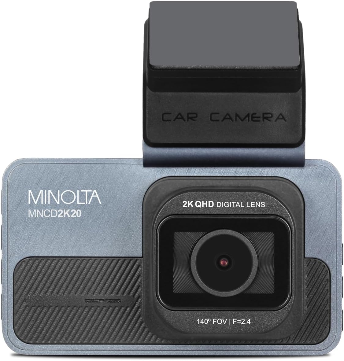 Minolta MNCD2K20K 2.5K Quad HD Dash Camera, 140° Lens, ADAS Alerts (Black)
