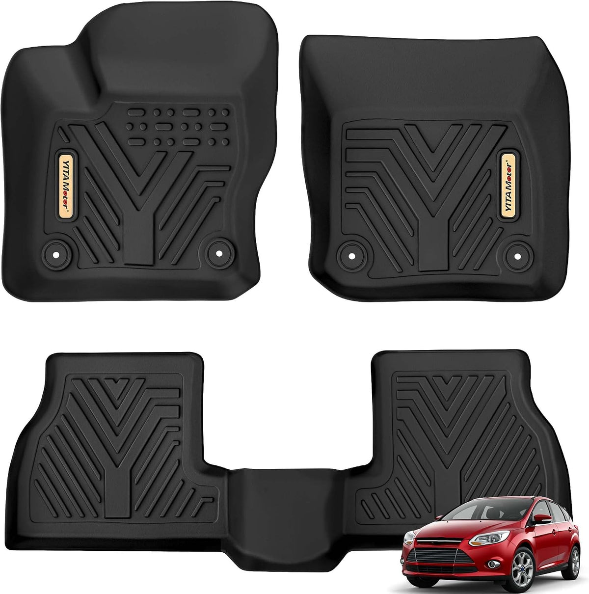 YITAMOTOR Mats for Chrysler Pacifica 2017-2027 7/8 Passenger (No Hybrid)