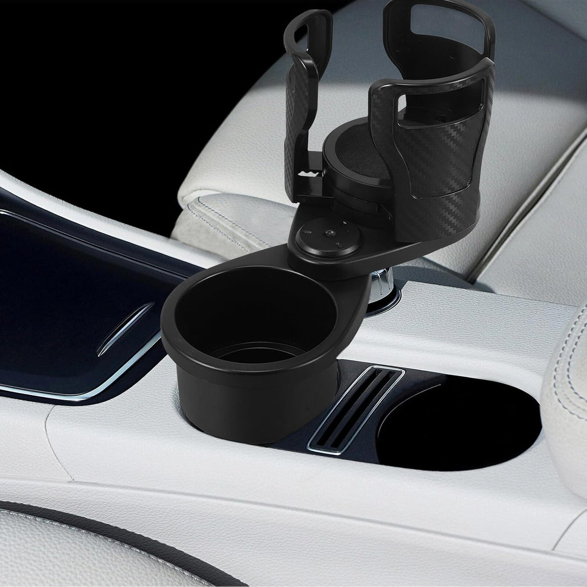 Car Cup Holder Expander Rotating Base Multi-Functional Drink Holder for Car SUV Automotive Interior Accessories Food Tray Compatible Water Bottles and Travel Use