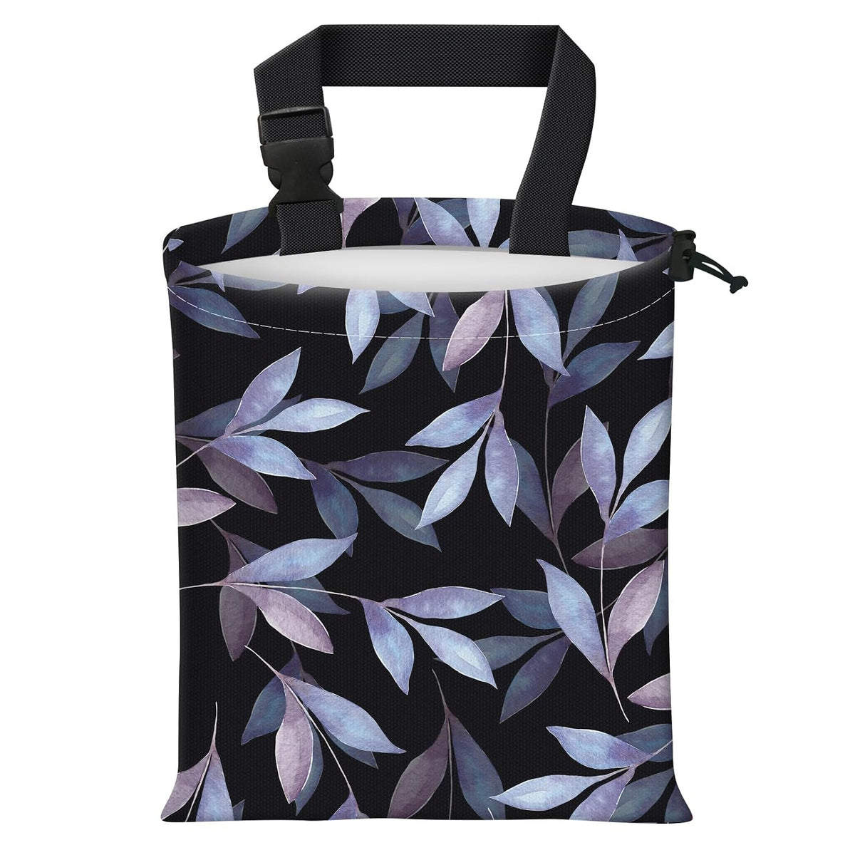 Car Trash Bag Large Hanging Can for Back of Seat, Cute Waterproof Car Garbage Bag for Vehicle, Travelling, Outdoor Cute Black White Universe