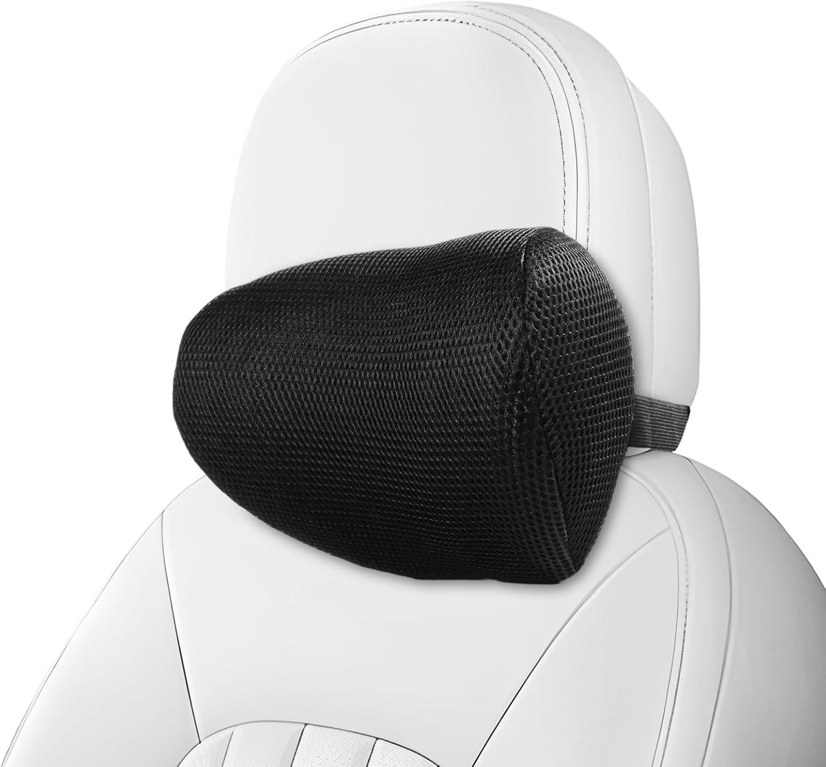 Lumbar Support Pillow for Car, Memory Foam Back Support Lumbar Pillow for Car, Gaming, Office Chair, Ergonomic for Lower Back Pain Relief, Comfortable and Soft Fabric, Black