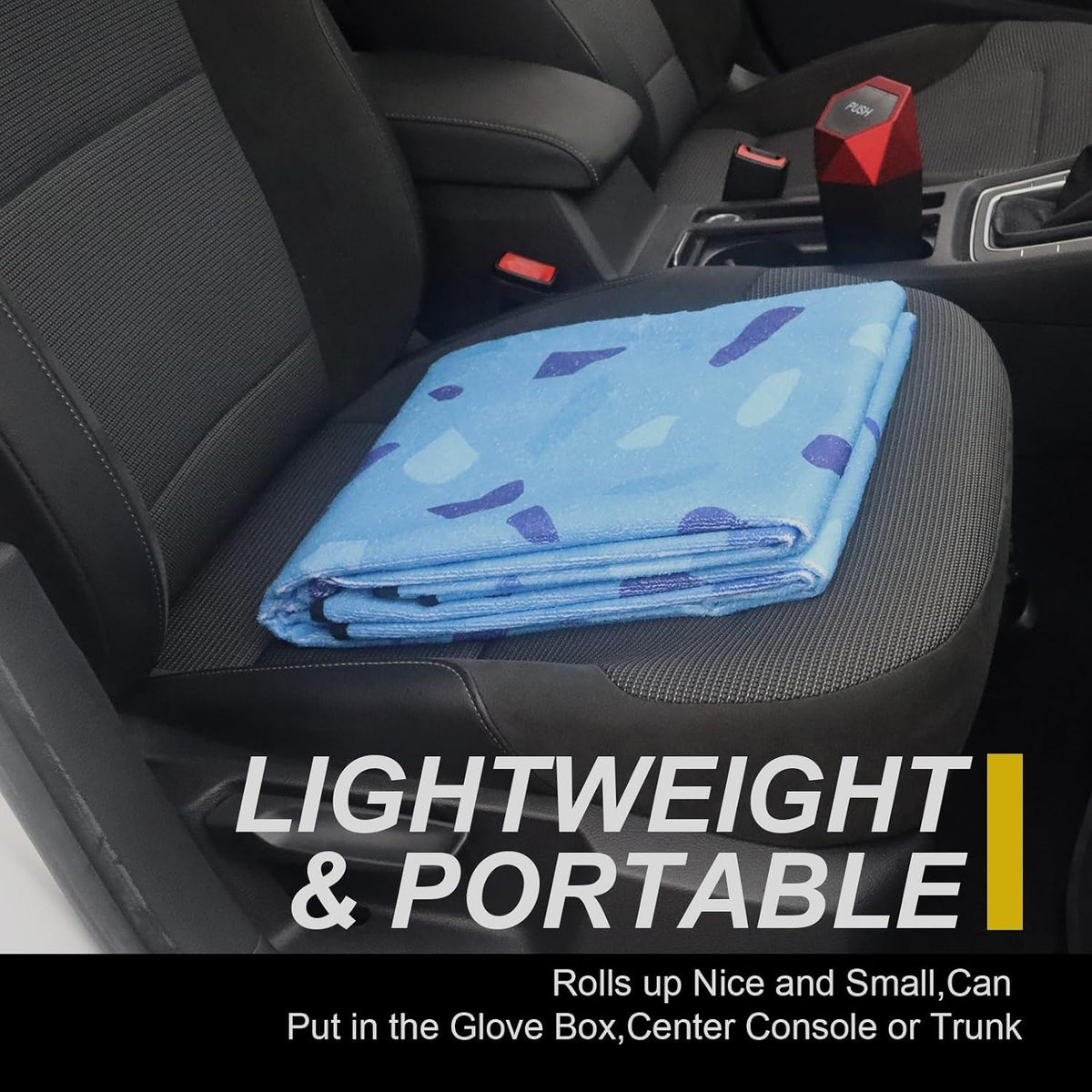 Back Seat Cover for Car Trucks Van SUV Jeep,Waterproof Rear Bench Towel Seat Covers for Dogs and Kids,Automotive Backseat Protector (Blue Marbling)