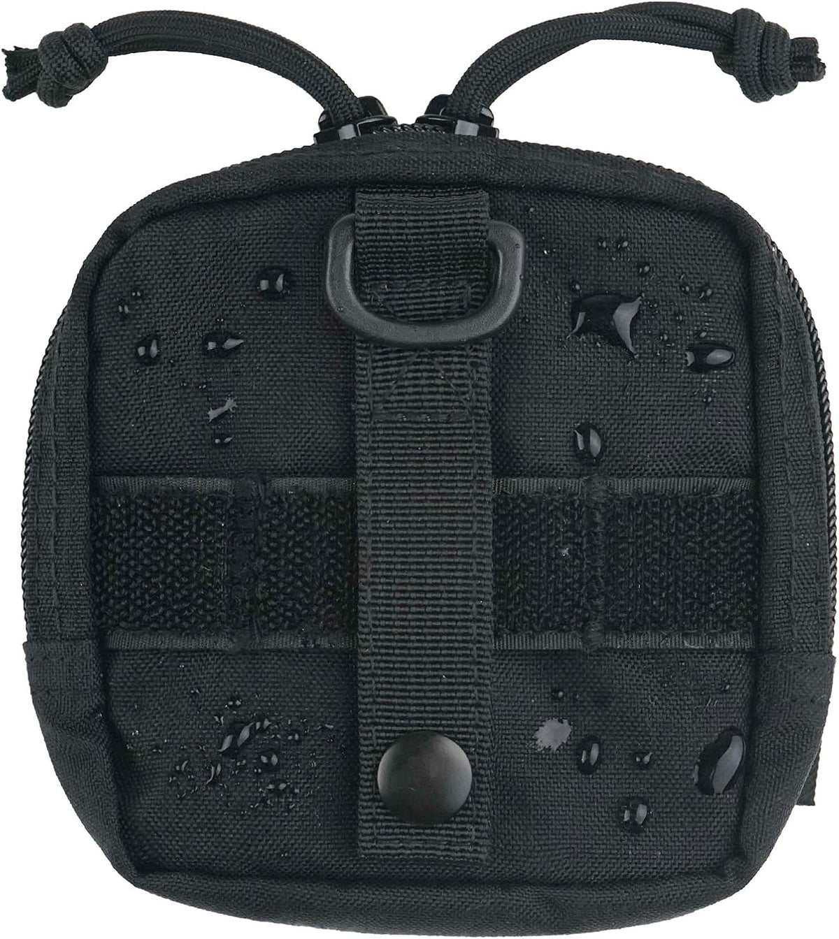Rough Enough EDC Belt Pouch for Men Coin Organizer Small Tactical Molle Pouch with Magnetic Buckle Zipper for Outdoor Gear Desert Camo and Black Cordura