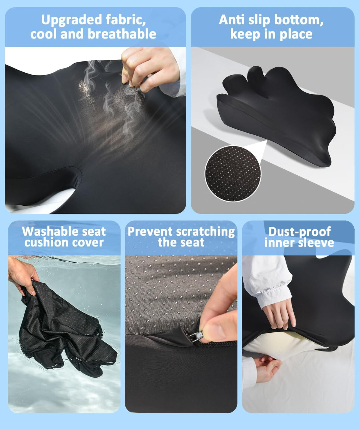 Seat Cushion for Car, Office Chair Cushion for Butt Tailbone Pain Relief