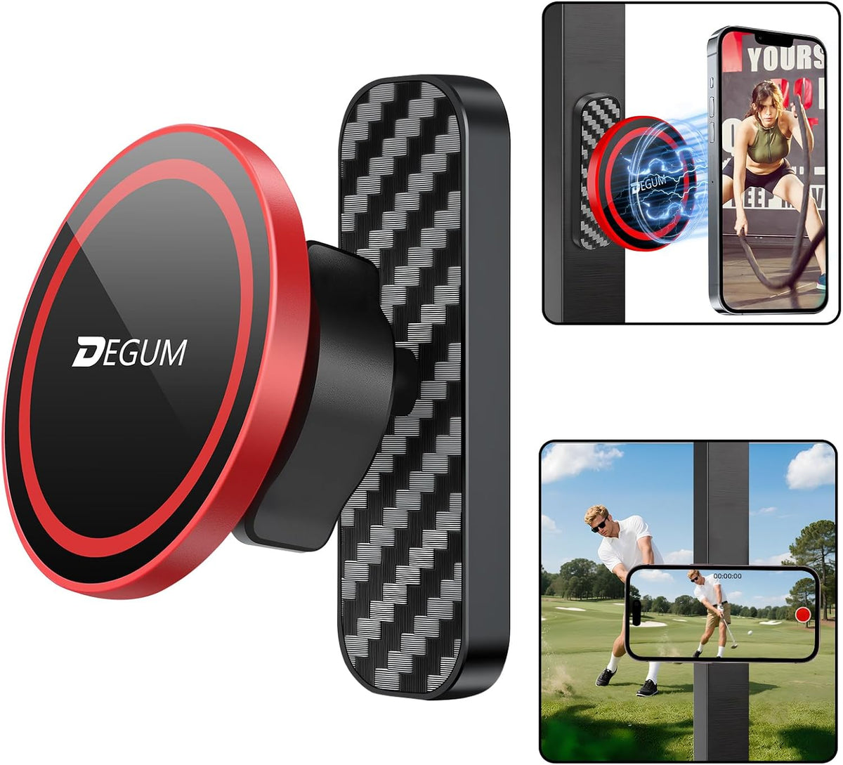 Magnetic Golf Cart Phone Holder, Unique Golf Accessories for Men, Orange