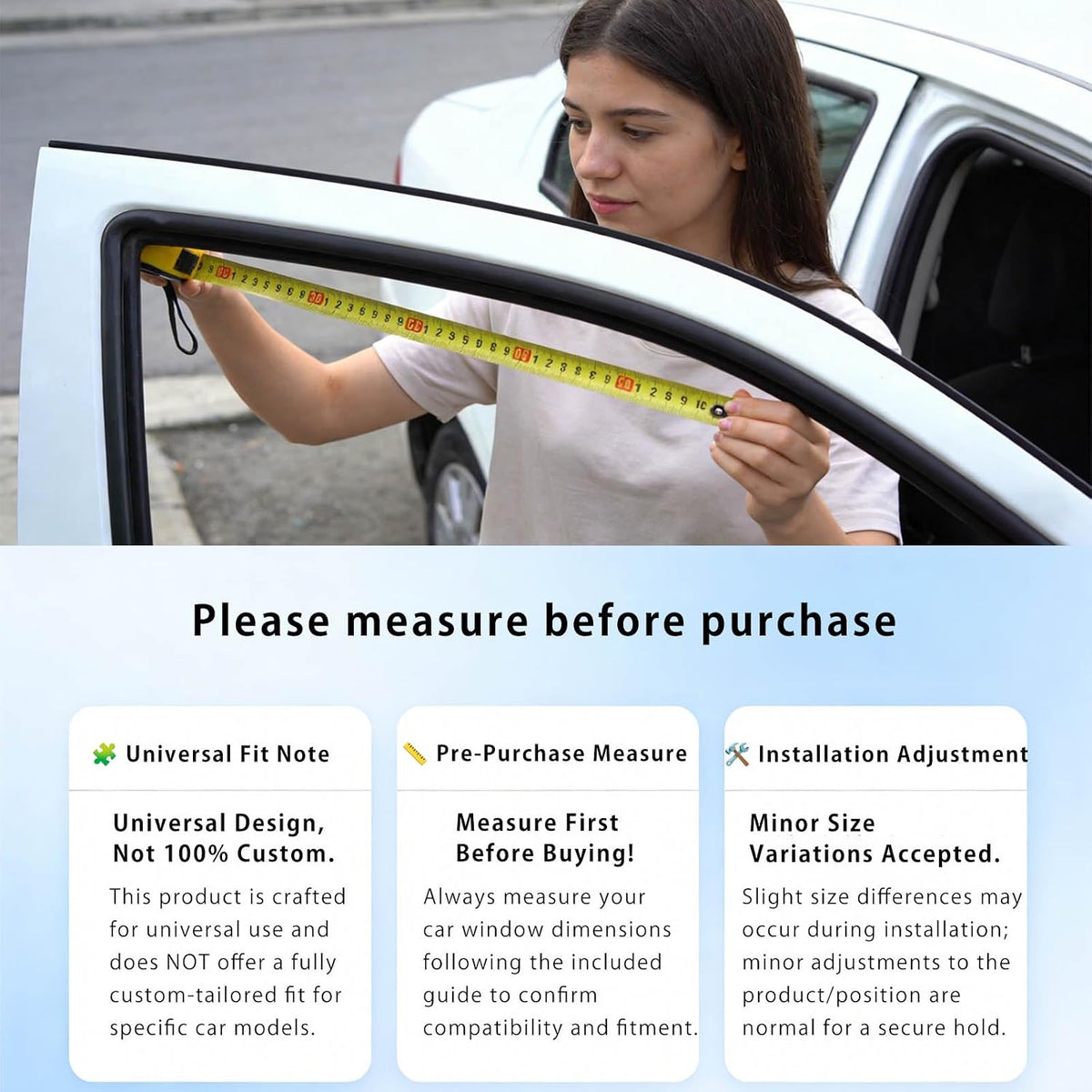 Suede Car Magnetic Window Shades, Keep Cooler Car Curtain - 4pcs
