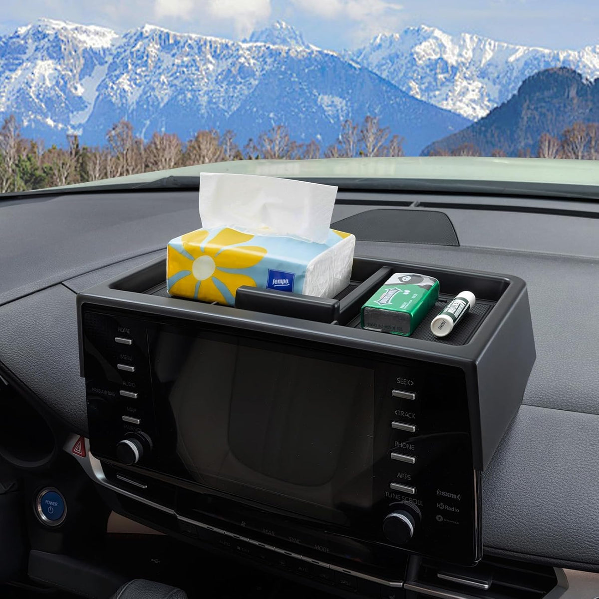 TOPINSTALL 2PCS Bottom Console Trays for 2021-2026 Toyota Sienna