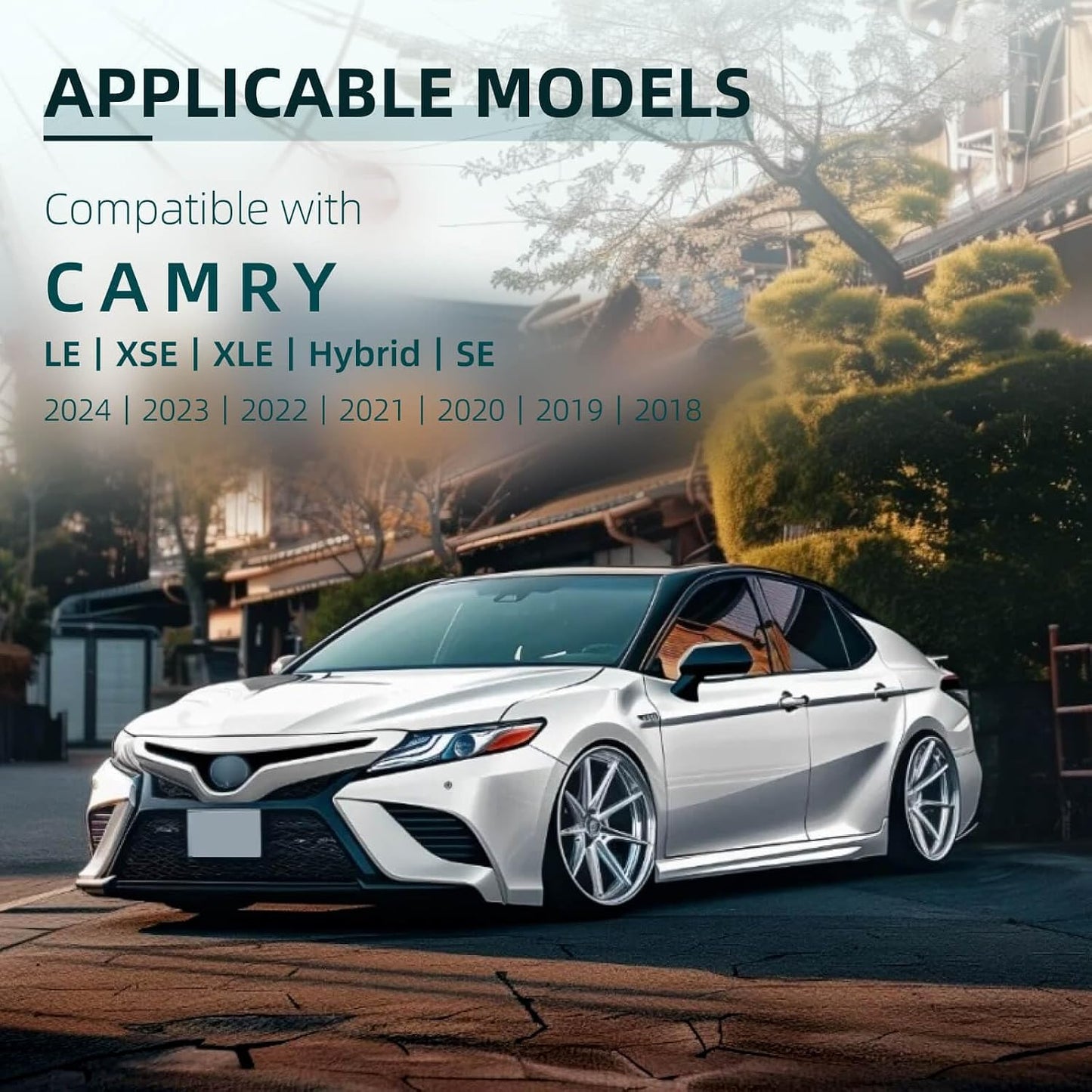 Car Windshield Cover Compatible with Toyota Camry 2025-2016 Custom Fit LE XSE XLE Hybrid SE Sedan New Upgraded Magnetic Windproof Sunshade Cover 4-Layer Protection Ice, UV,Frost Wiper & Mirror Covers