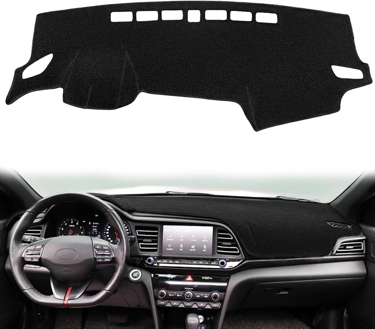 Dash Cover Mat Fit for Hyundai Elantra/Elantra N (Black) F164