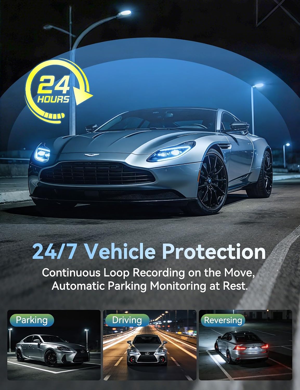 2026 Ultrawide 13’’ 4K Rear View Mirror Camera with Carplay&Android Auto