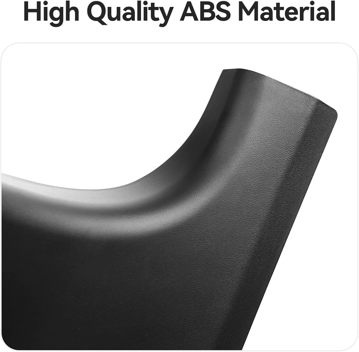 2PCS Rear Door Sill Protector for 5 Seater Tesla Model Y 2024 2023 2022 2021 Accessories (NOT Fit Juniper & 7 Steater) Black ABS Material Rear Door Car Pedal Kick Protection