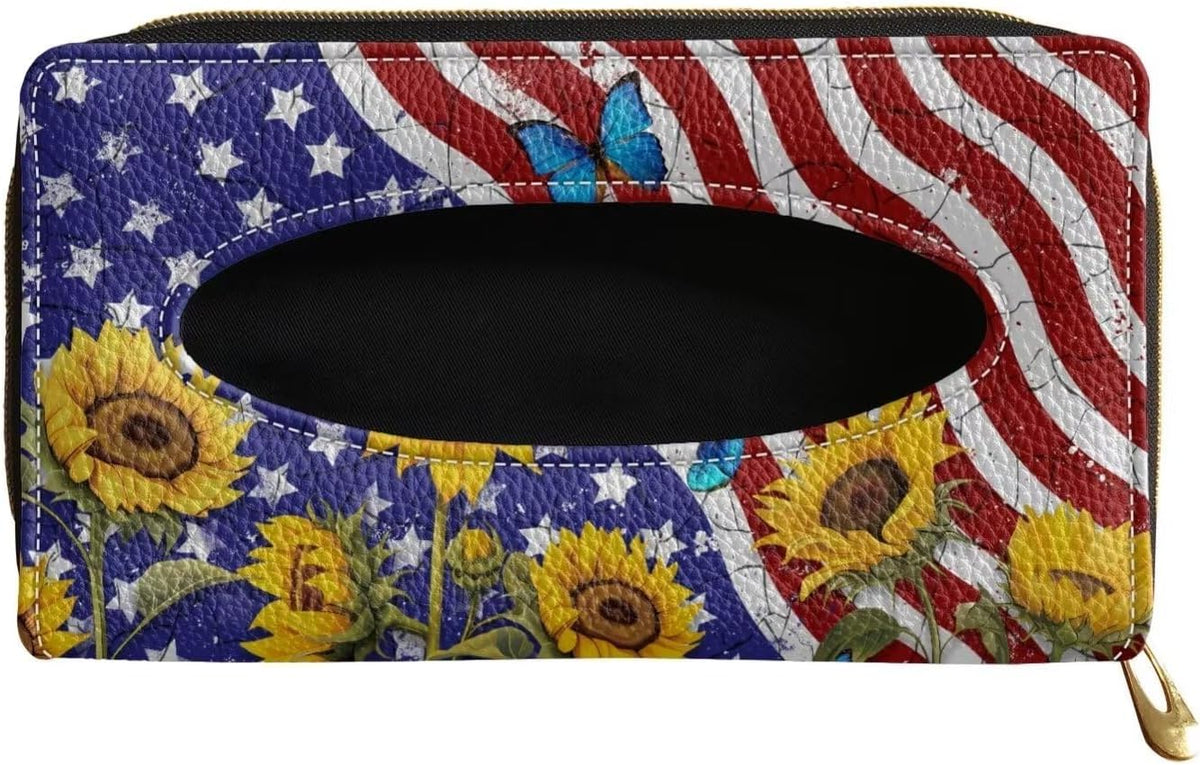 Biyejit Car Visor Tissue Holder, Purple Galaxy Print Car Mask Holder, Car Sun Visor Napkin Holder Backseat Tissue Case,Pu Leather Tissues Box, 1 Pack