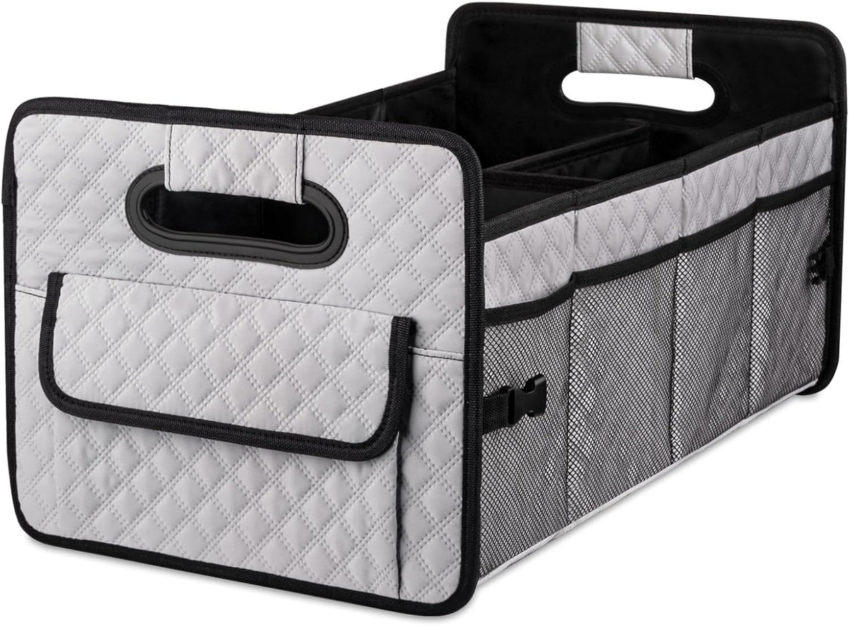 Car Trunk Organizer for SUV, Collapsible Car Storage Organizer Light Purple