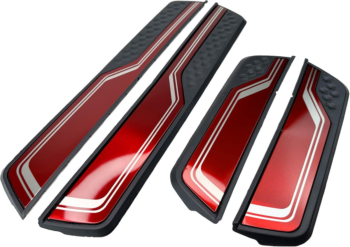 4Pcs Stainless Steel Car Door Sill Protector Trim Scuff Plate Sills