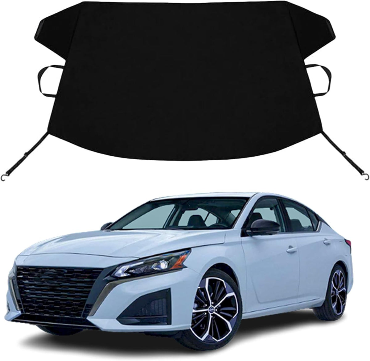 Bronco Sport Custom Windshield Cover for Ice and Snow Fo-rd Bronco Sport Heavy Duty 600D Oxford Fabric Windshield Protector Fit Waterproof Hail Frost Cover Winter Car Accessories