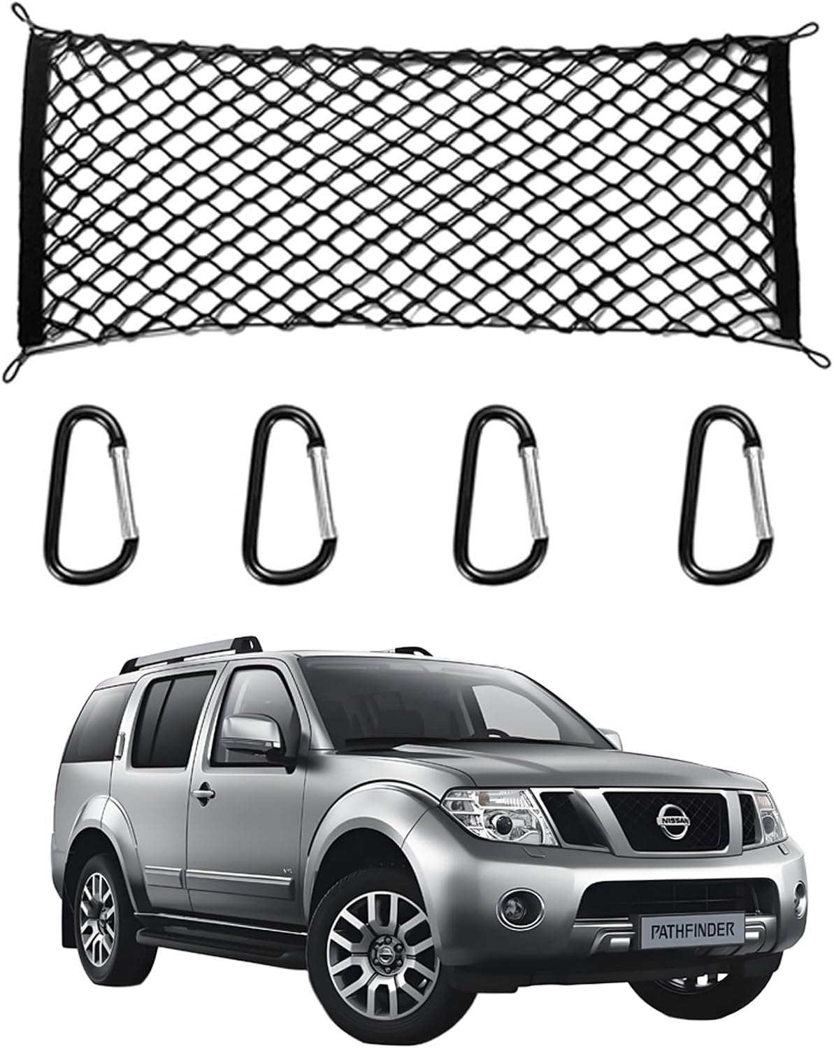 for Mazda CX-5 CX5 Envelope Style Truck Bed Cargo Net - Fits 2013-2024 2025 2026 CX5 Accessories Cargo Net for Pickup Truck Bed - Heavy Duty Carabiners