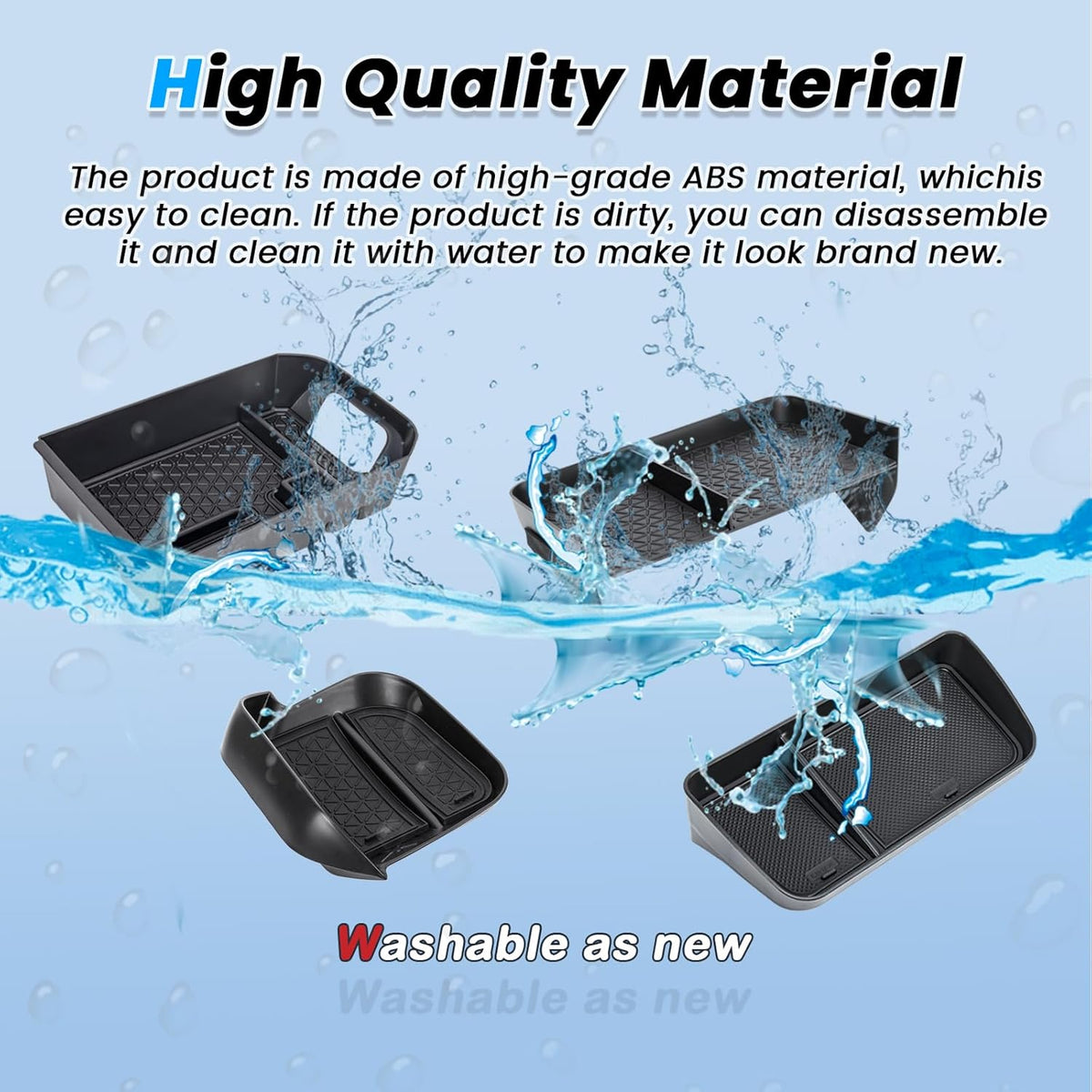 4PCS Center Console Organizer for 2019-2025 Toyota RAV4 Accessories
