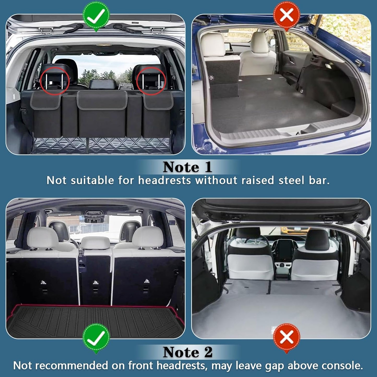FEED GARDEN Dog Car Barrier for SUVs, Adjustable Universal-Fit Heavy-Duty Wire Mesh Pet Divider for Vehicles, Trucks, Vans, Car Accessories Safety Travel, Triple Folding (36.6"-60.6")