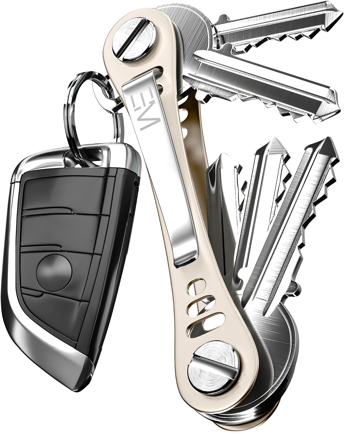 EM Compact Key Holder, Pocket Key Organizer, 14 Keys Key Bar